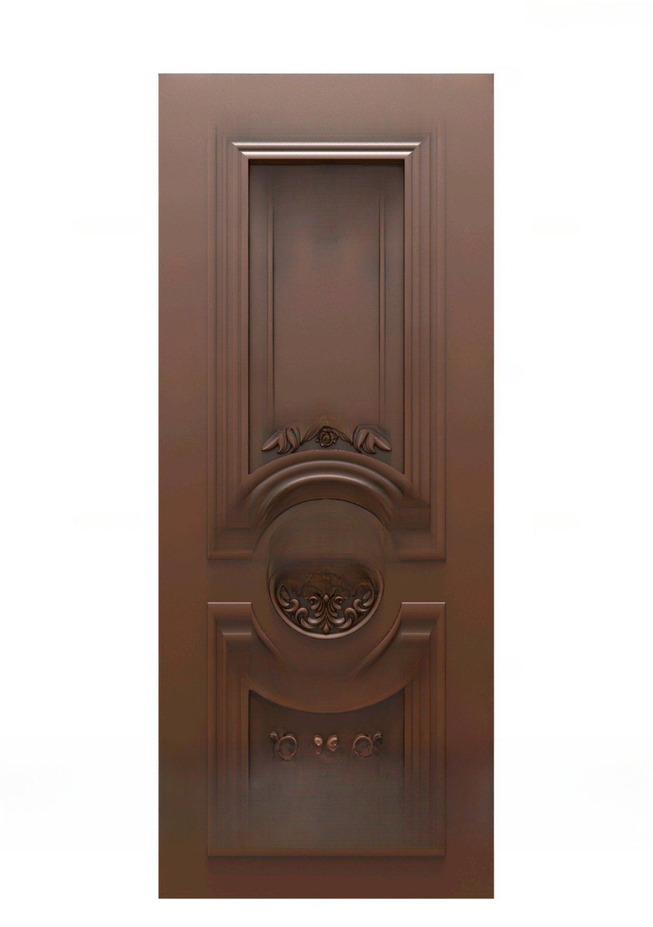 GOLDEN DOORS - PAGE-25 Classic Arch-Panel Residential Door 3D Model